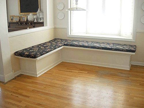How To Build Breakfast Nook Bench My Web Value Since I Didnu0027t Make A Back For The Banquette Covered Six Bed Pillows