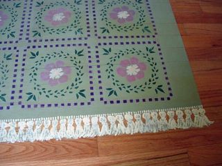 How to paint a rug on a floor