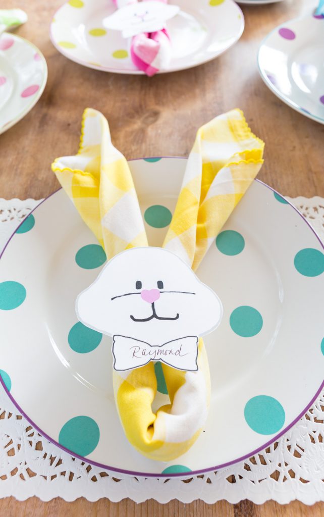 Easter Bunny Napkin Ring Free Printable In My Own Style