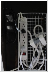 Cord Management Idea for a Home Office