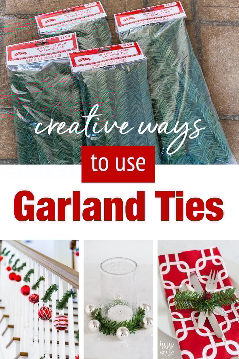 13 Creative Ways to Decorate for Christmas Using Garland Ties In My