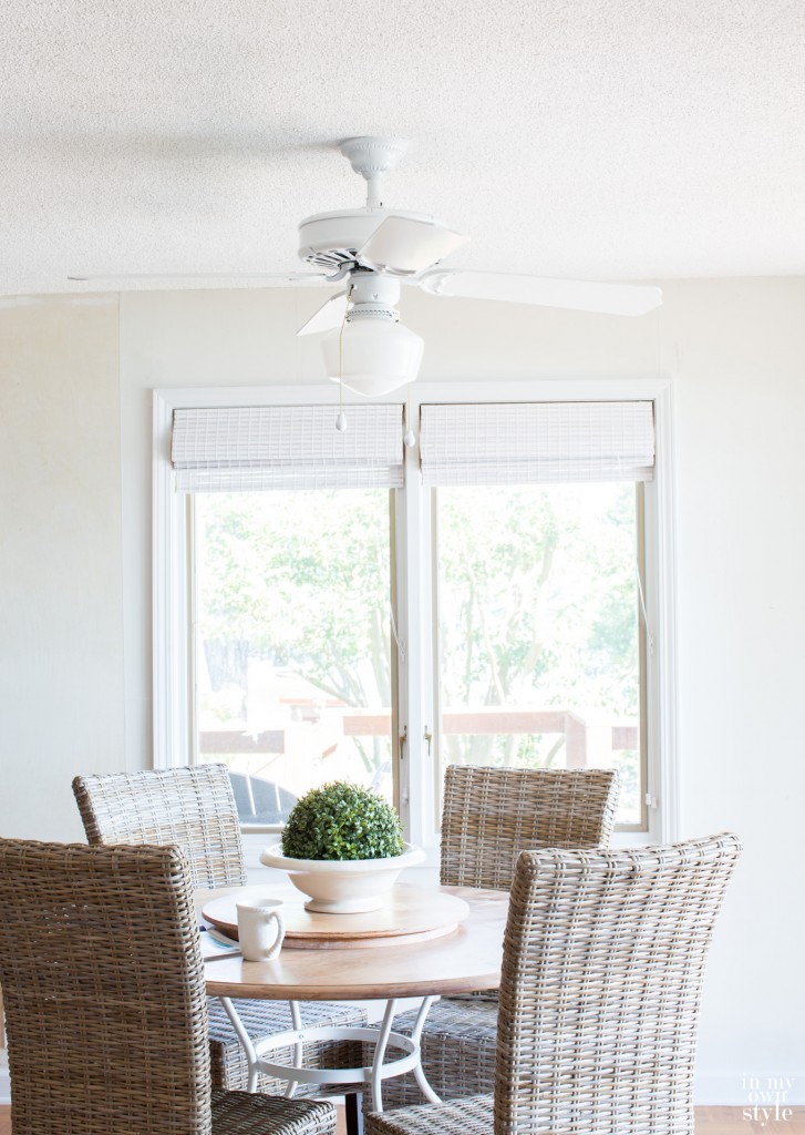 How to Paint a Ceiling Fan Without Taking It Down In My Own Style