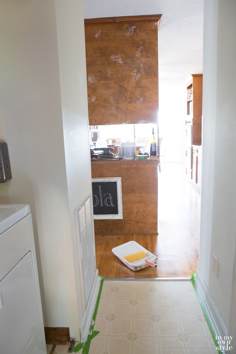 How to Paint Over Dark Stained Trim - In My Own Style