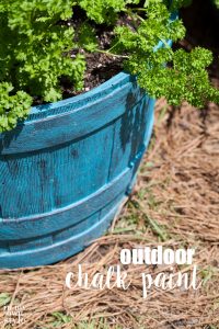 How to use Outdoor chalk paint