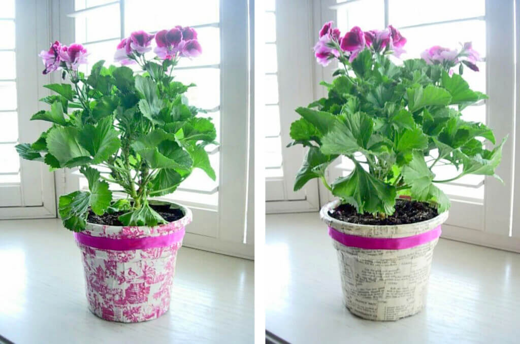 How to Gift Wrap a Plant or Flowers in a Pot In My Own Style