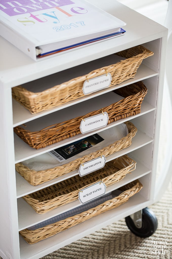 Organized and Easy Access*: Construction Paper, Card Stock, and Copy Paper  Storage Solution