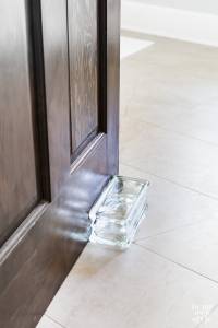 Glass block decorating idea