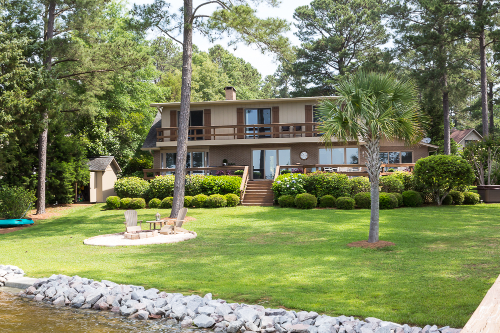 house on lake