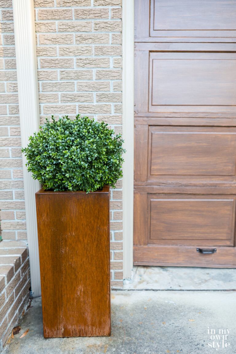 Creating Instant Rusted Patina on a Corten Steel Planter In My Own Style