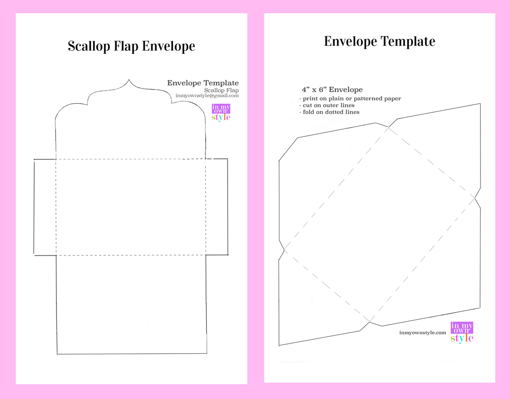 Printable Valentine Hearts & Envelopes - In My Own Style