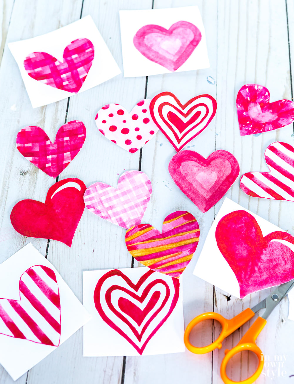 Printable Valentine Hearts &amp; Envelopes - In My Own Style