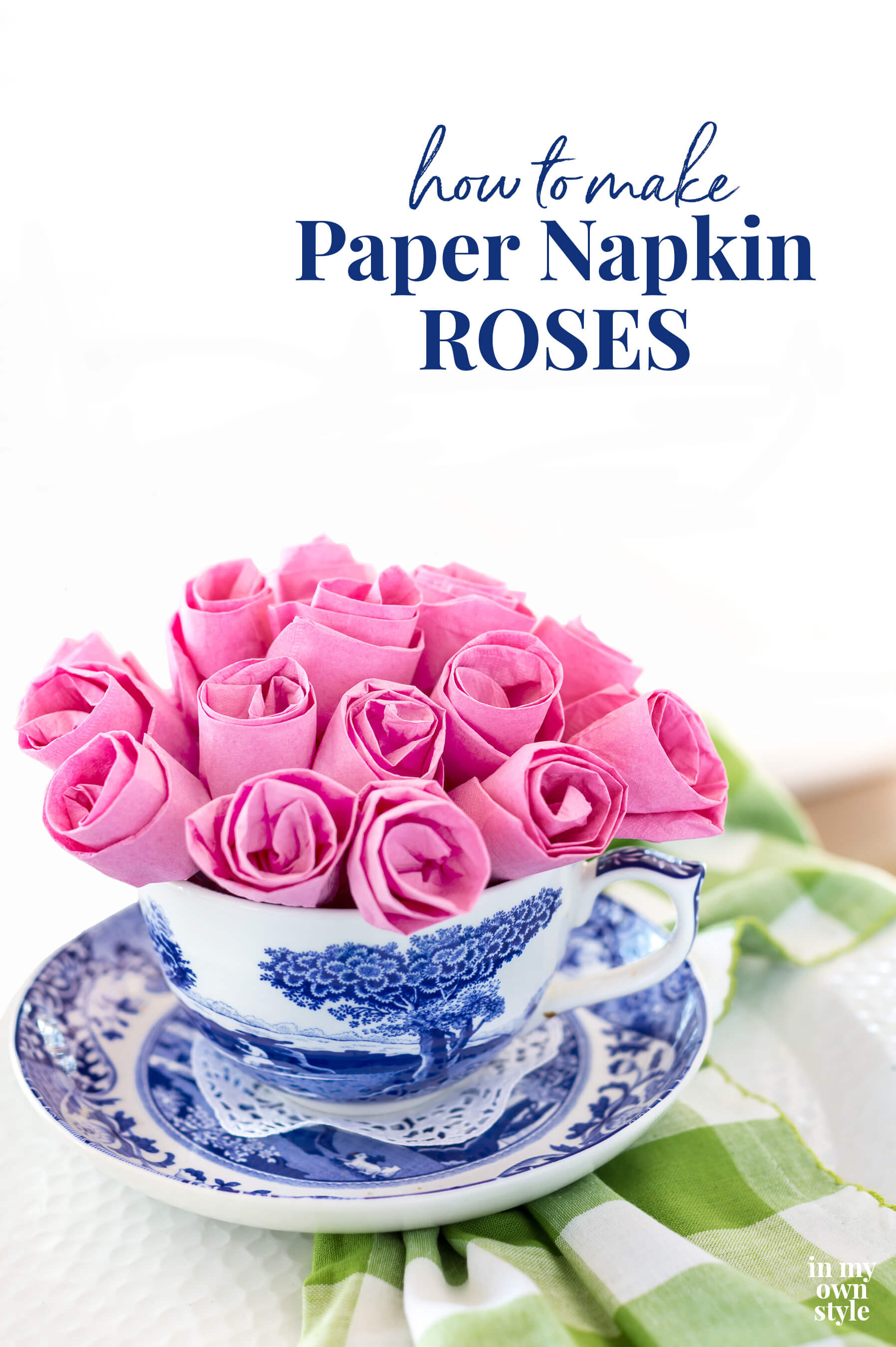 How to Make Roses Using Paper Napkins In My Own Style
