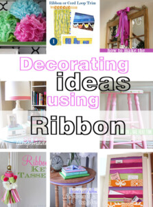 Easy Home Decorating Ideas Using Ribbon - In My Own Style
