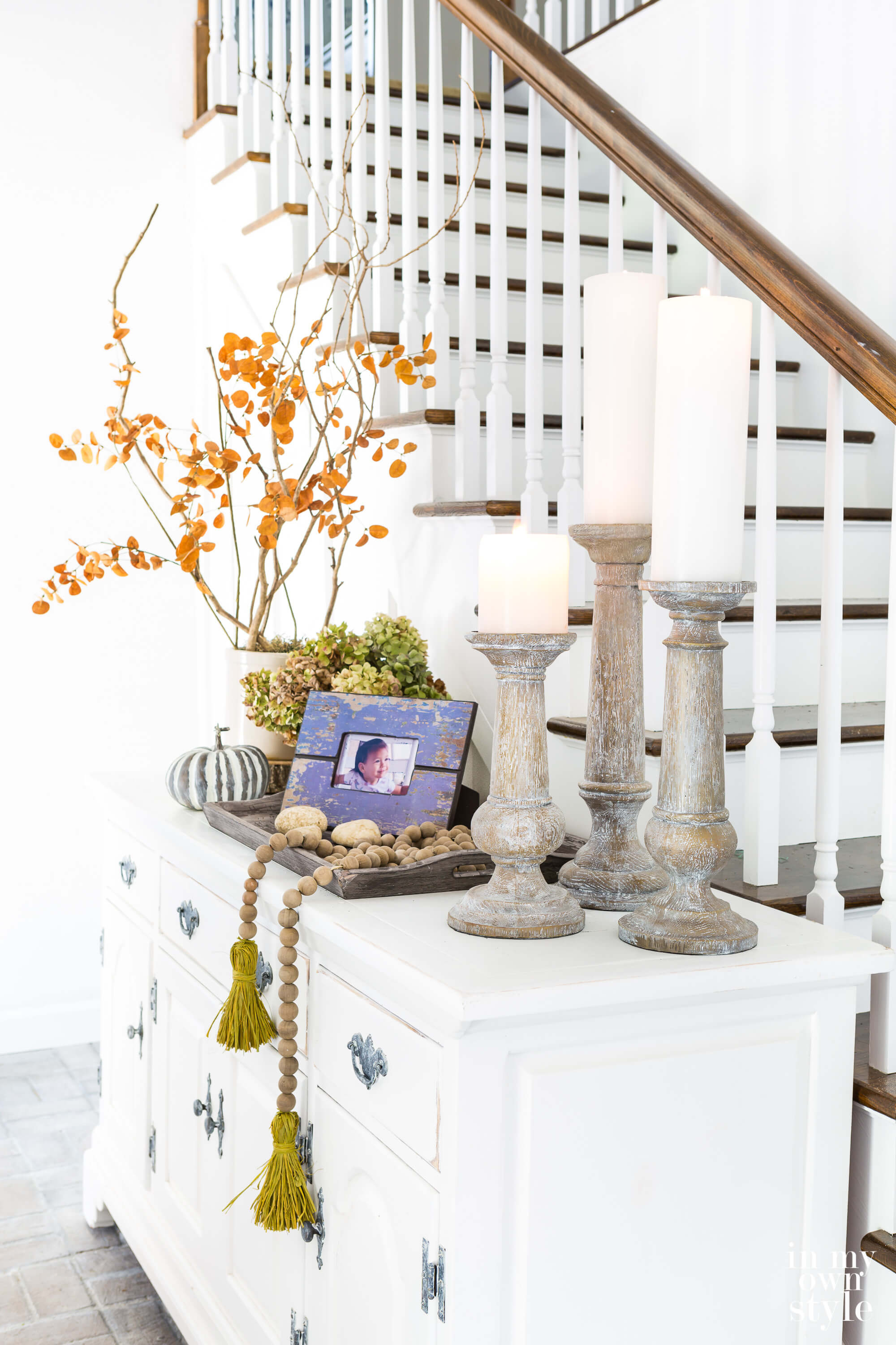 Using a Dresser As an Entryway Table - In My Own Style