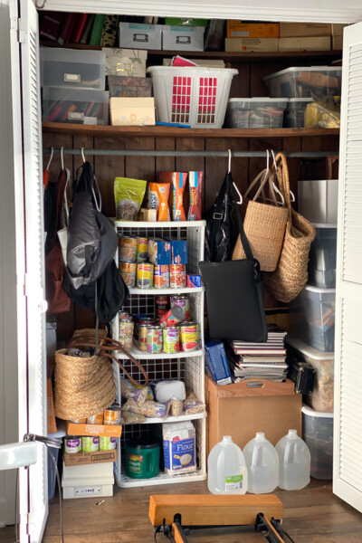 Game room closet makeover before