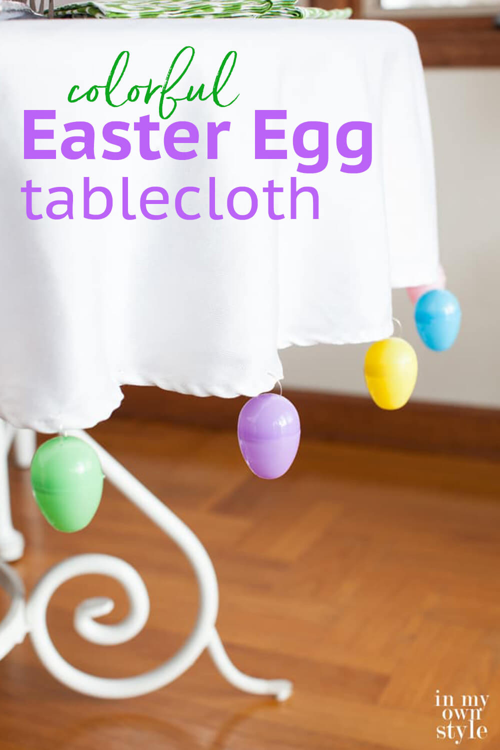 Easter Egg Trimmed Tablecloth In My Own Style