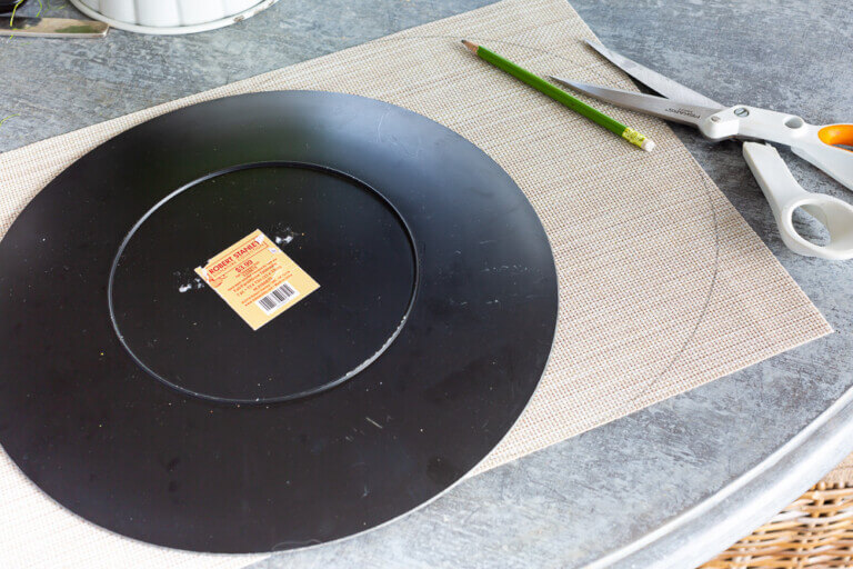 Easter Brunch Table Setting Using No Sew Round Placemats In My Own Style