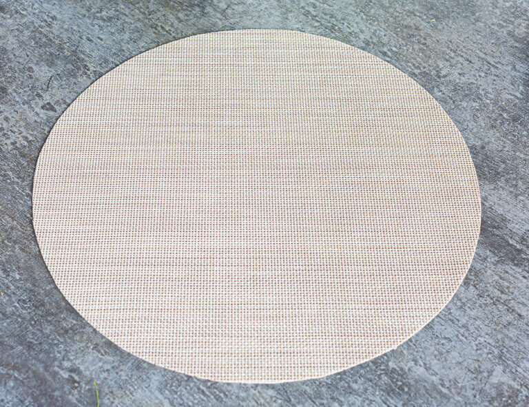 Easter Brunch Table Setting Using No Sew Round Placemats In My Own Style