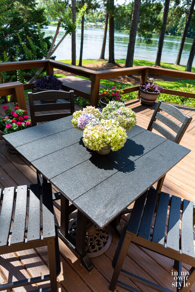Weatherproof Patio Chair Poly Lumber Outdoor Patio Chairs With