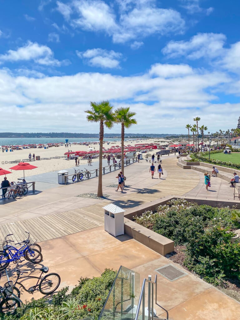Coronado Beach in front of the Hotel Del