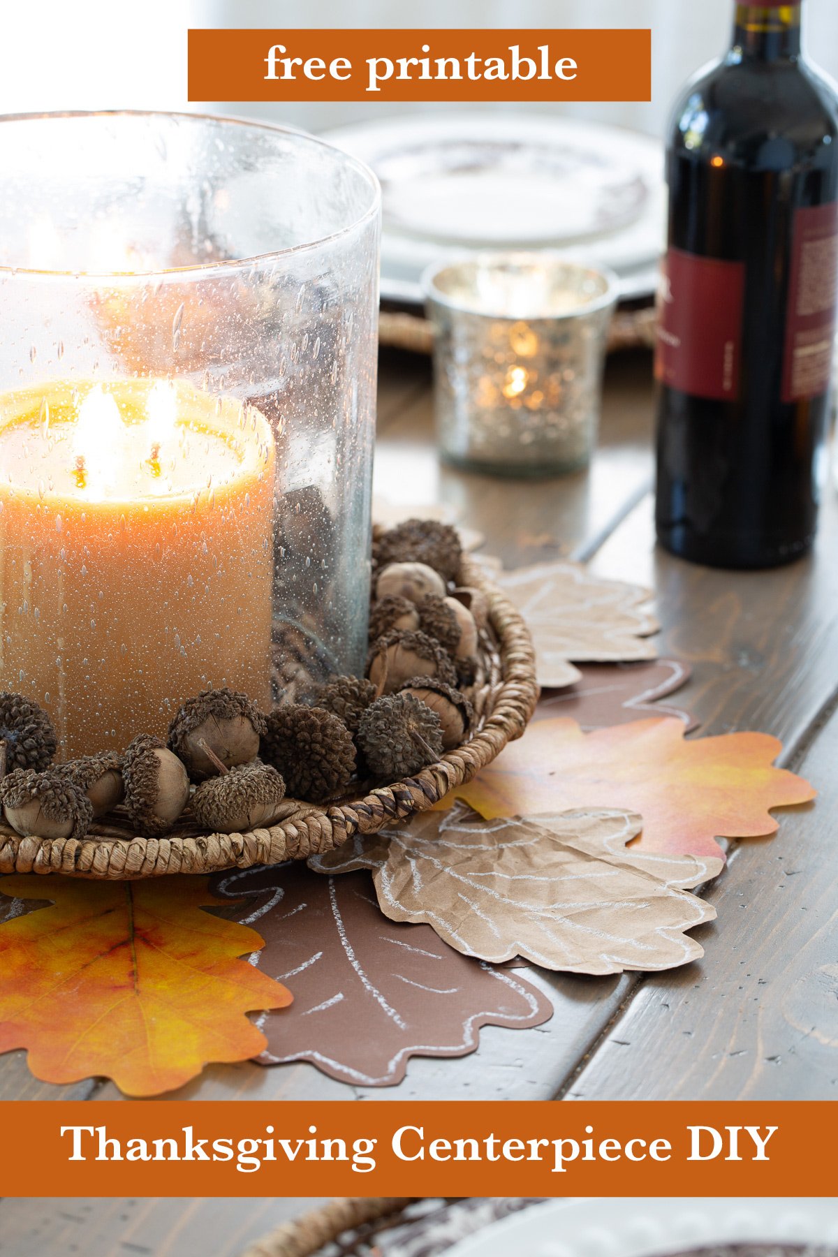 DIY Thanksgiving Dining Table Centerpiece Idea - In My Own Style