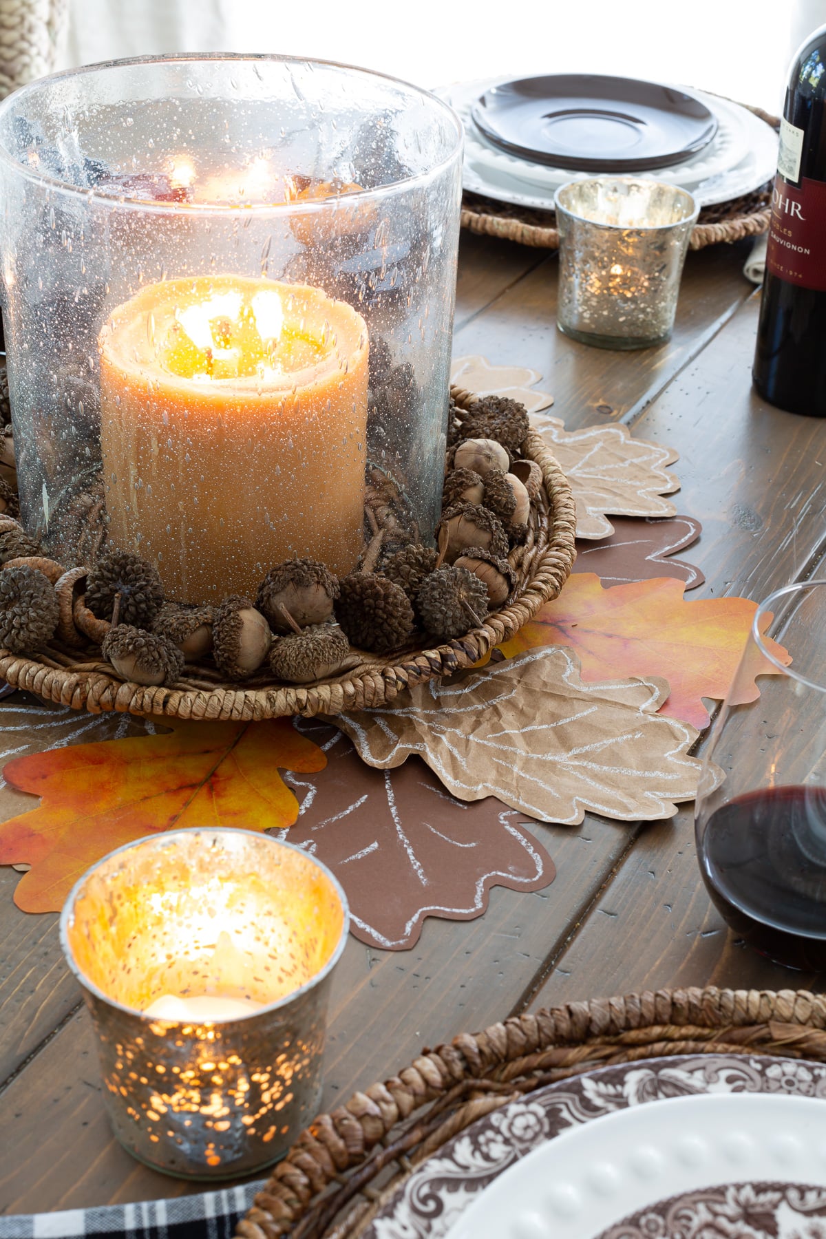 DIY Thanksgiving Dining Table Centerpiece Idea - In My Own Style