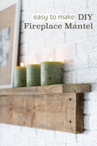 The Easiest DIY Fireplace Mantel - In My Own Style