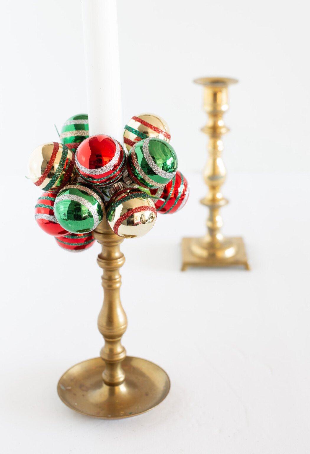 Easy to Make Christmas Taper Candle Rings In My Own Style