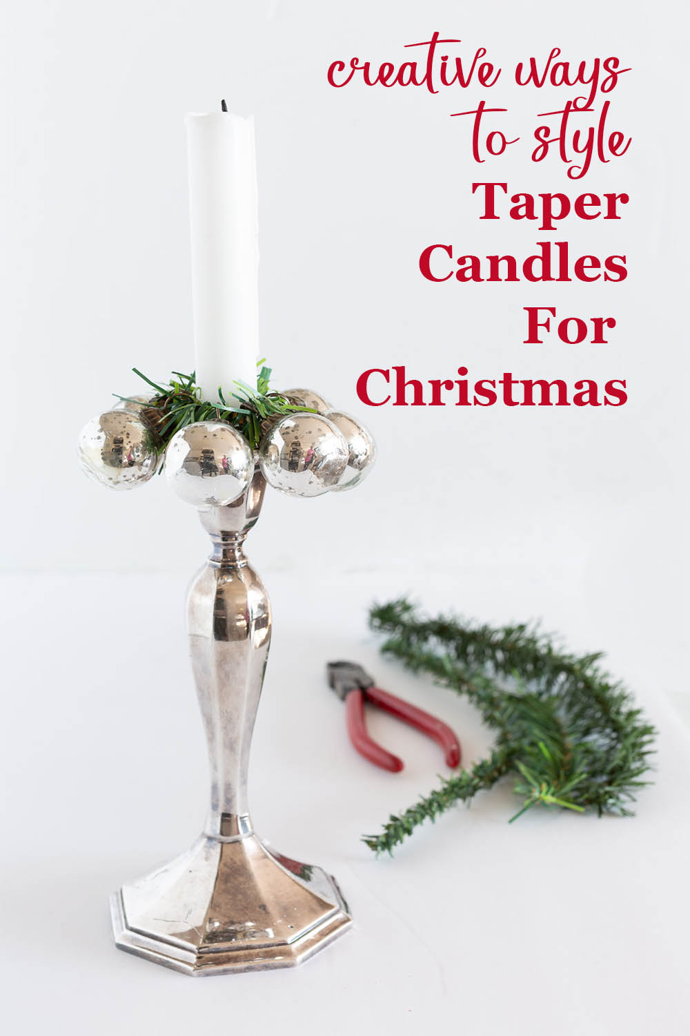 Easy to Make Christmas Taper Candle Rings In My Own Style