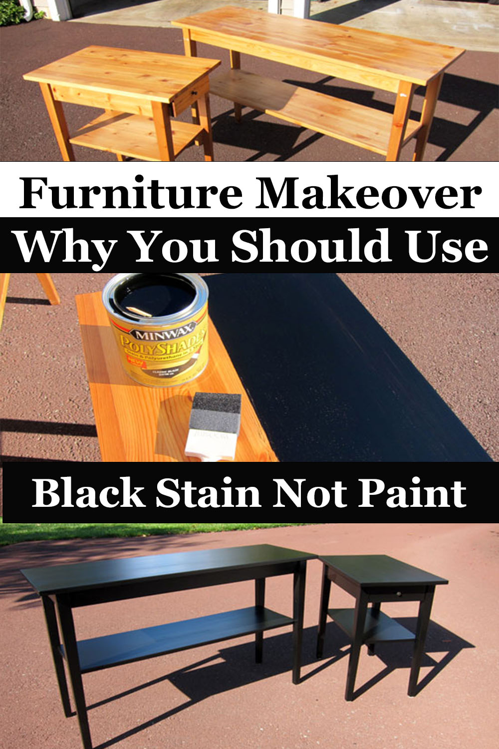 Painting Furniture Black Stain vs Black Paint In My Own Style