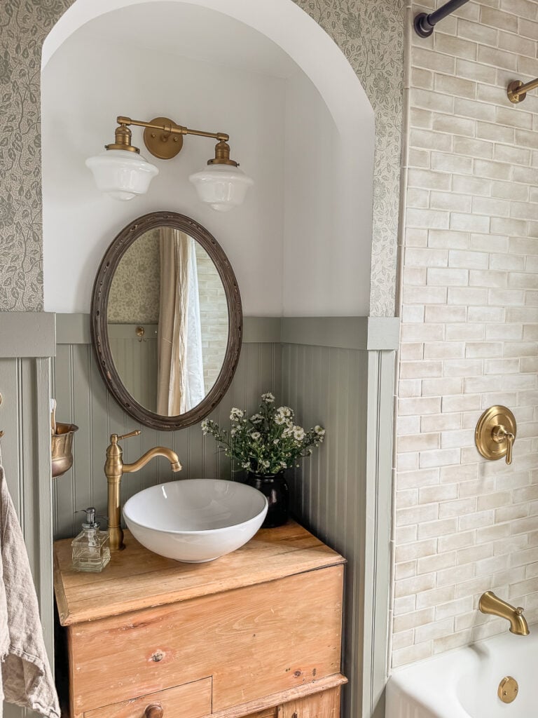English cottage inspired bathroom