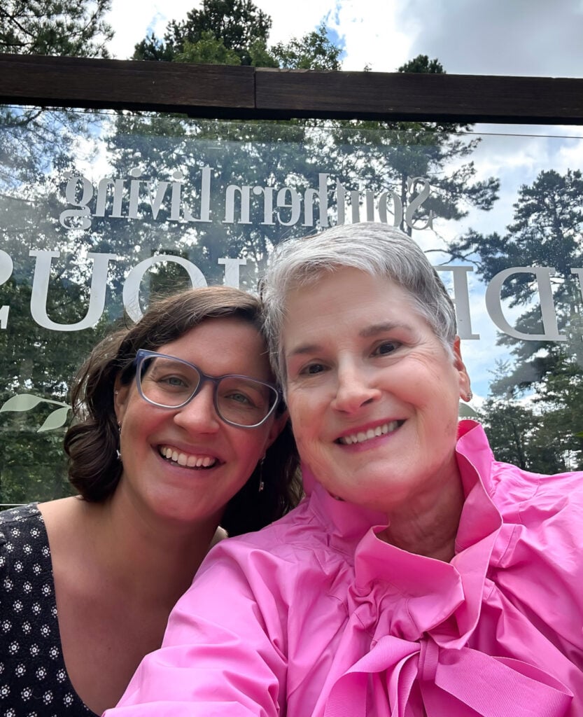 Mandy and Diane at the Southern Living Idea House 2025