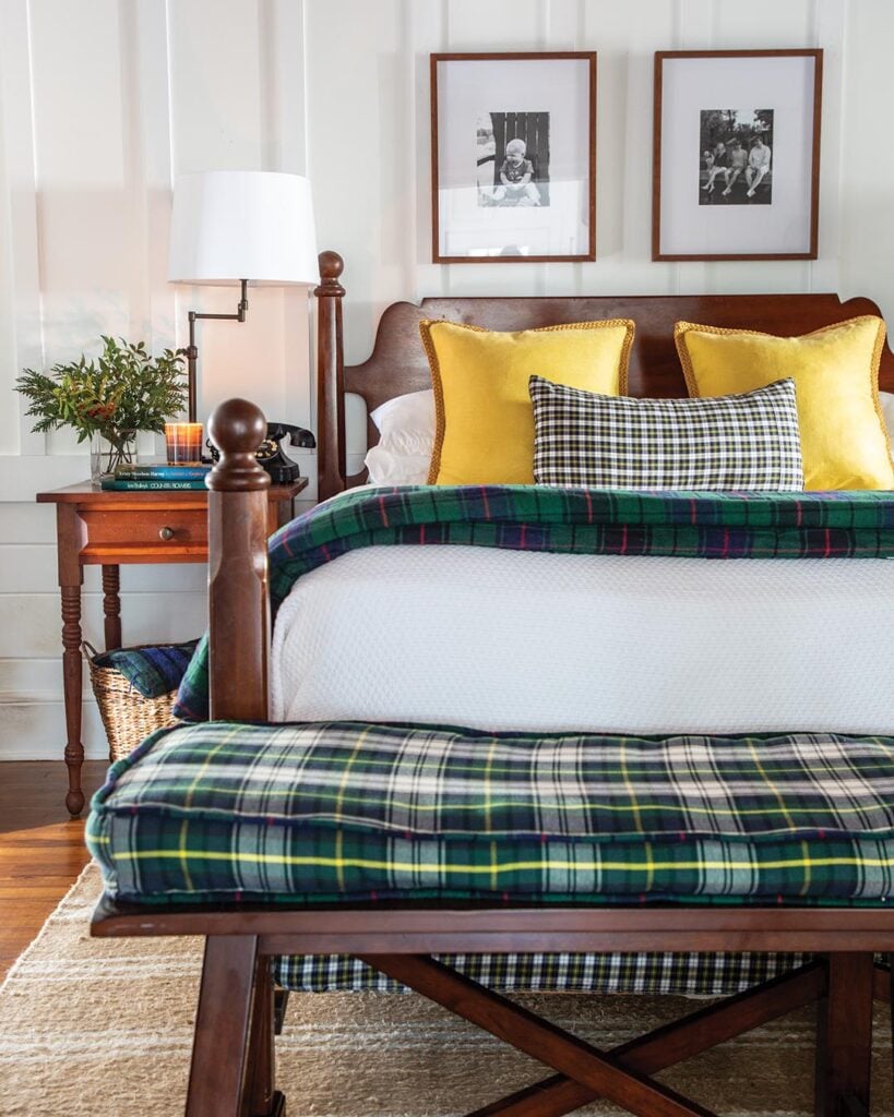 Bedroom that is a nice transition from summer to early fall