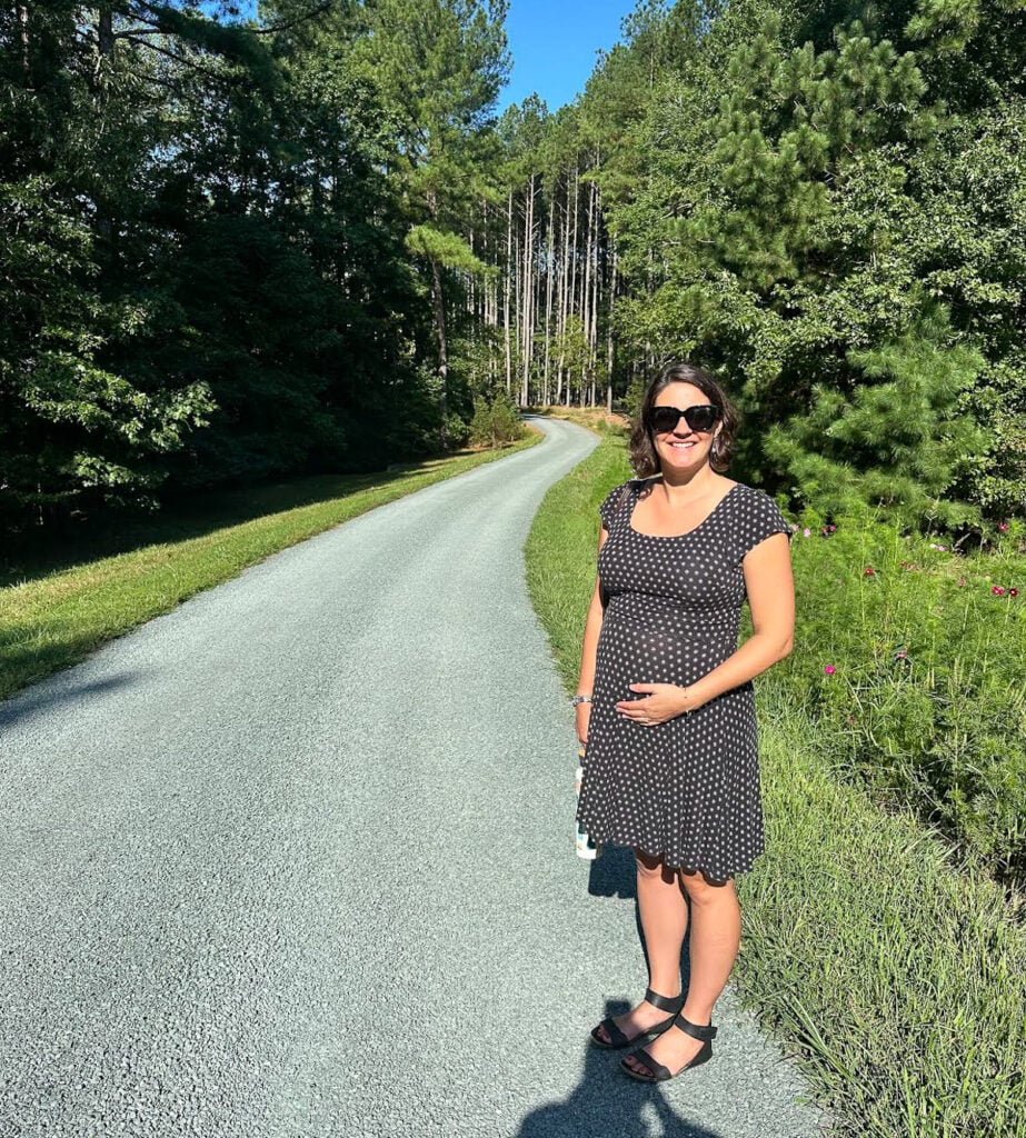 Mandy along the driveway at the Southern Living Idea House 2025