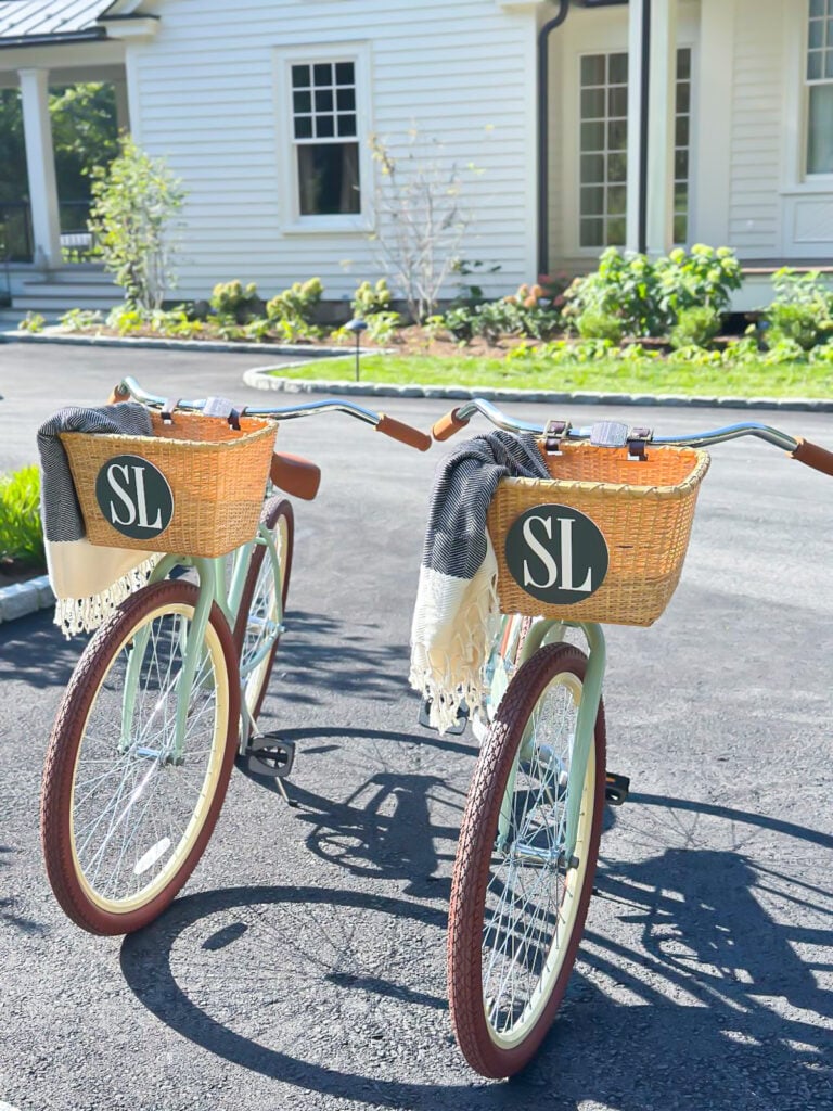 2 bikes in front of the Southern Living Ideas House 2025