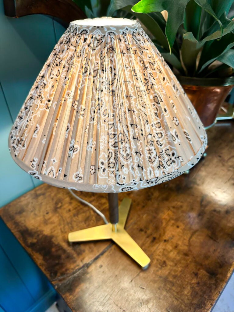 bandana fabric lampshade