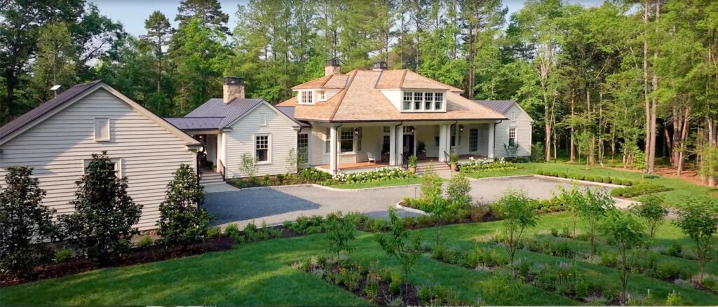 front of the exterior of the 2025 Southern Living Idea House