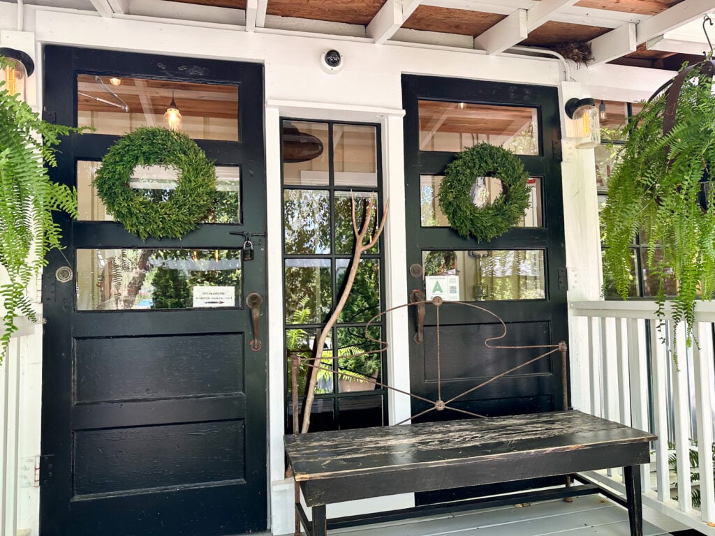 The Garden Cafe in York SC entrance