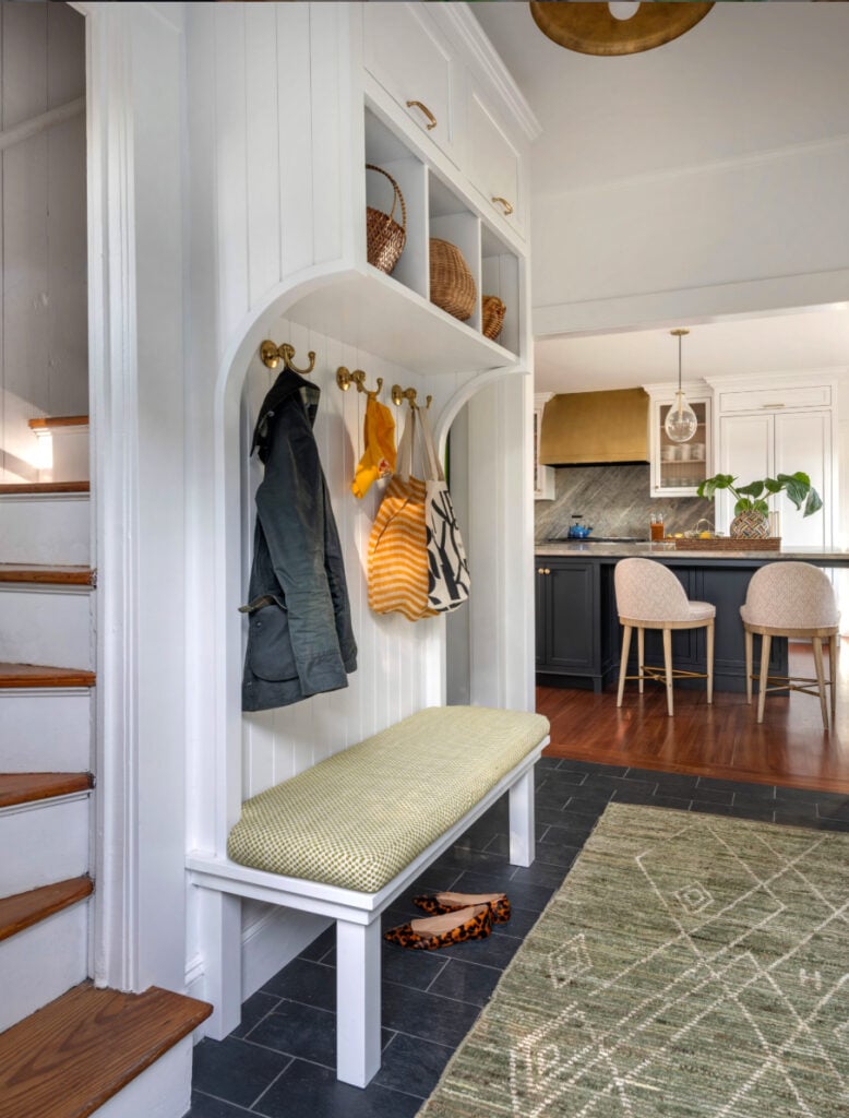 hallway mudroom