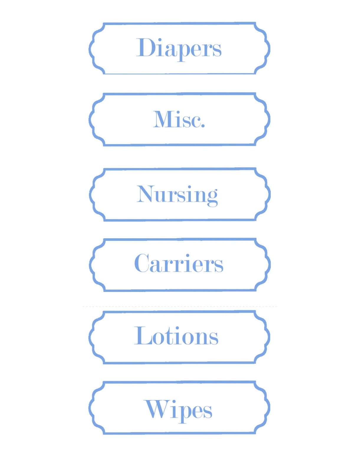 Free Printable Labels To Organize Your Stuff - In My Own Style