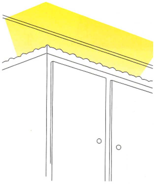 on top of open soffit lighting idea