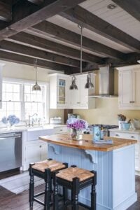 blue pastel kitchen