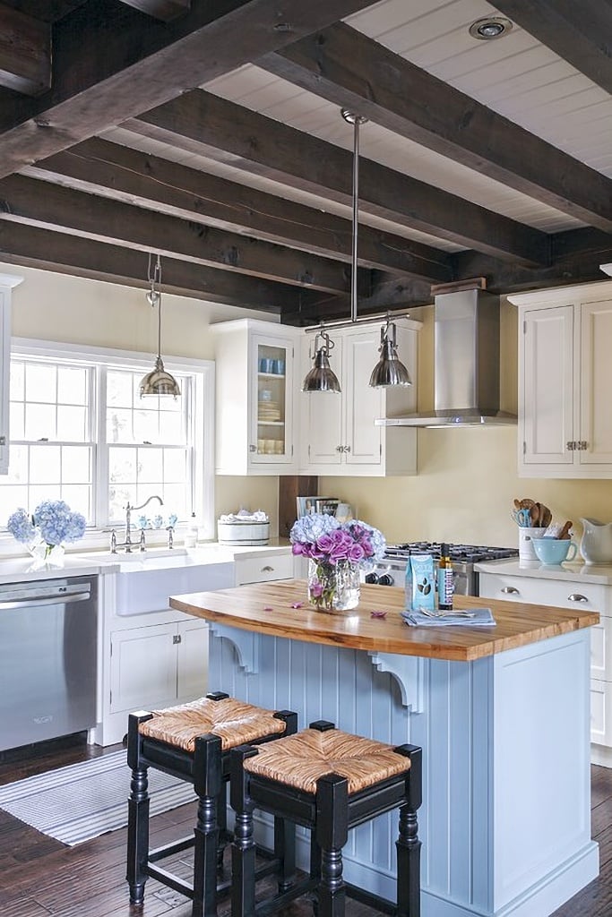blue pastel kitchen