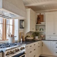 transitional kitchen by Laura Dave