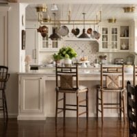 white and wood kitchen